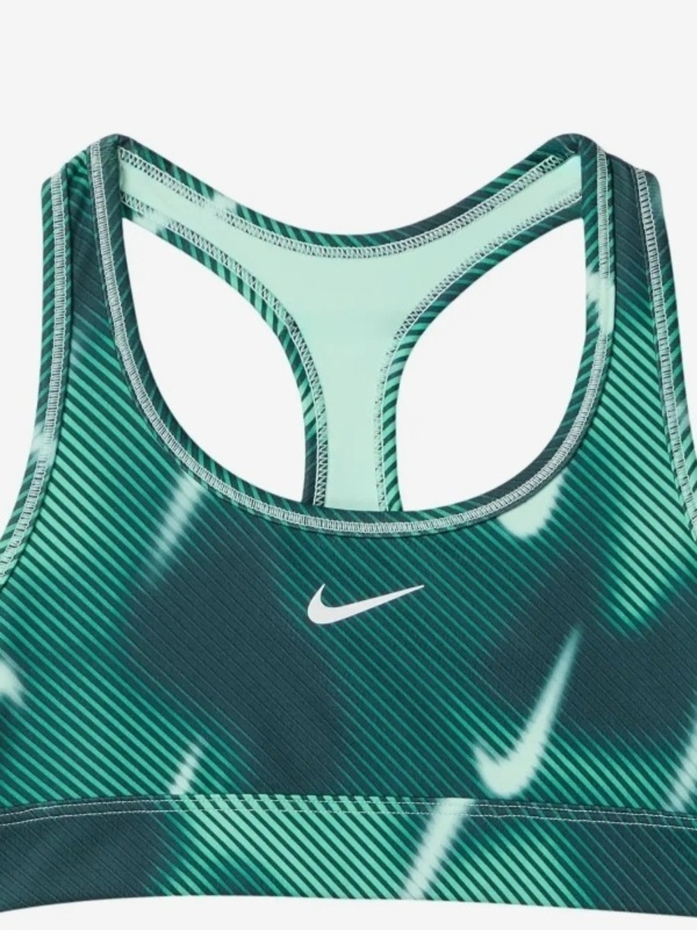 Nike Kids Teal Gradient Racerback Sports Bra - Size XL